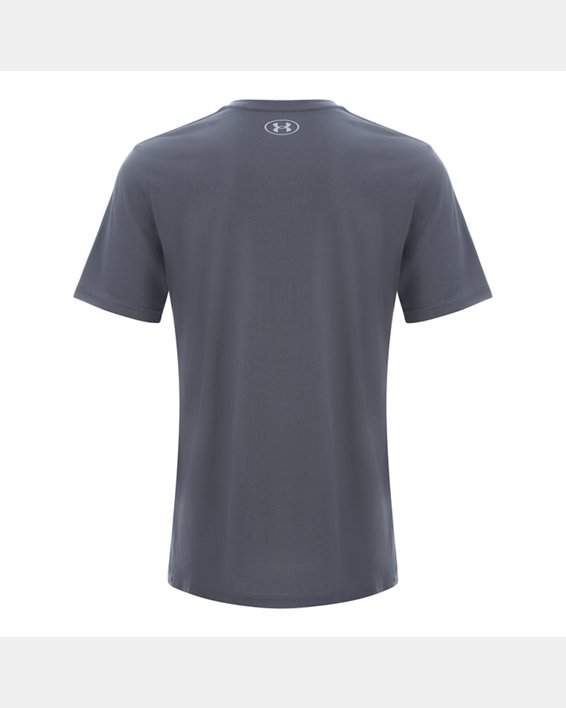Men's UA Hoops Logo T-Shirt in Gray image number 5